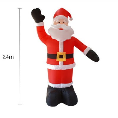Decoración Navideña Inflable Santa Claus con Luz LED - Soldado Navideño para Jardín - Image 6