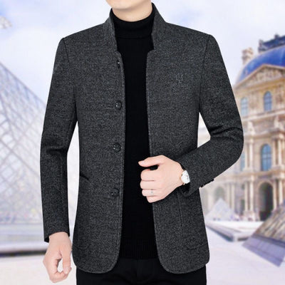 Abrigo Casual Acolchado con Solapa - Chaqueta de Negocios para Otoño e Invierno - Image 3