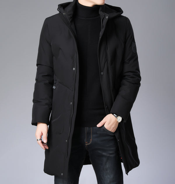 Abrigo Holgado con Capucha para Hombre