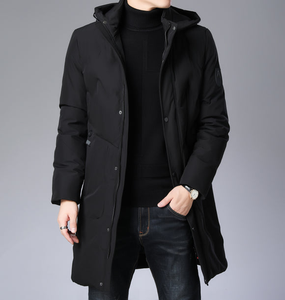Abrigo Holgado con Capucha para Hombre