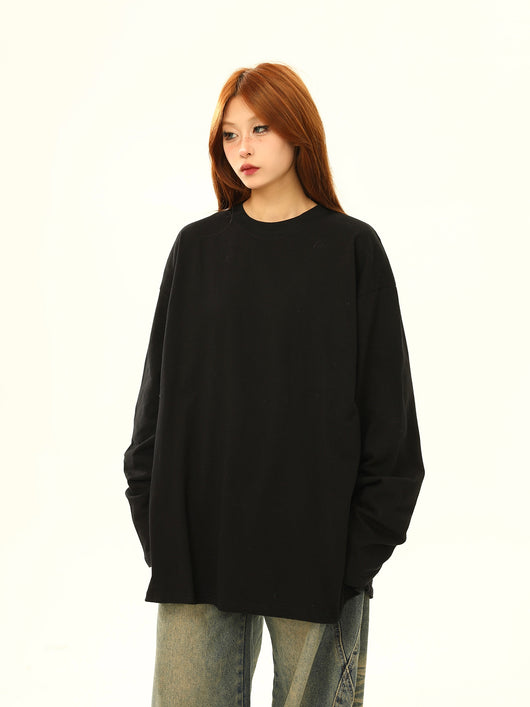 Remera Básica de Algodón Puro Manga Larga 300g - Colores Sólidos - Image 15