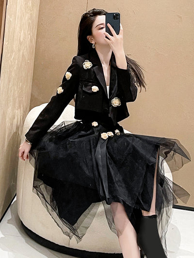 Conjunto de Falda y Blazer para Mujer - Traje Ejecutivo Elegante - Image 9