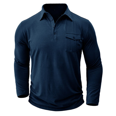 Camisa Clásica de Manga Larga Estilo Europeo para Hombre - Image 16