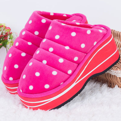 Pantuflas de Invierno para Casa con Tacón Alto, Suela Gruesa y Antideslizante - Image 5