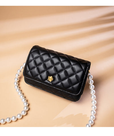 Bolso de Cadena Diamante Estilo Perfume en Cuero Pequeño - Image 24