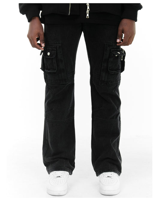 Pantalones de Trabajo Funcionales Multibolsillos Corte Recto Otoño - Image 4