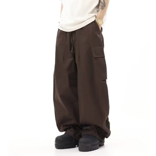 Pantalones Cargo Sueltos Vintage Arrugados Multi-bolsillo - Image 6