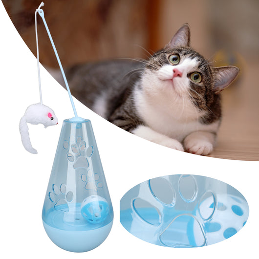 Juguete Interactivo para Gatos con Campana, Pelota y Ratón de Peluche - Image 4