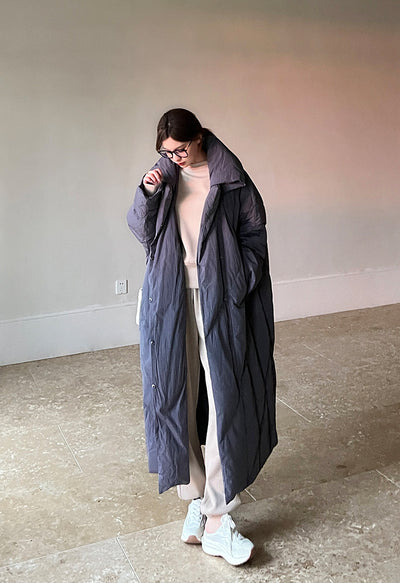 Abrigo Largo Invierno Talla Grande Estilo Coreano para Mujer - Image 24