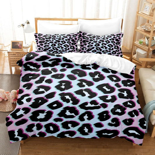Juego de Edredón y Almohadas Estampado Textura Pelaje Animal - Image 2