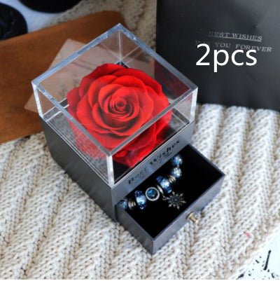 Caja de Joyero con Rosa Eterna - Regalo Perfecto para Amor y Ocasiones Especiales - Image 53