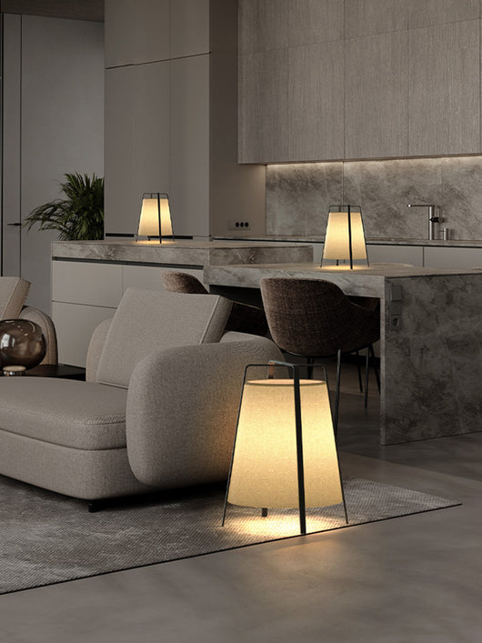 Lámpara de Piso Wabi-sabi Estilo Chino Moderno para Sala de Estar - Image 7