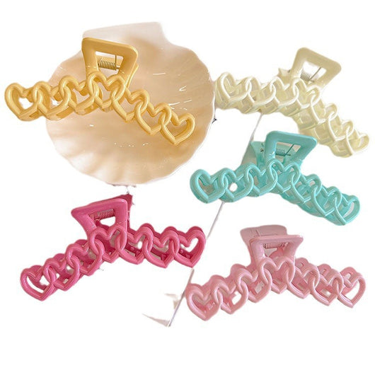 Horquillas Corazón para Cabello - Pinzas Tiburón Elegantes para Mujer - Image 3