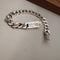 Women's Cuban Bracelet S925 Silver Plated Jewelry For Men 19cm 925 Silver Plated