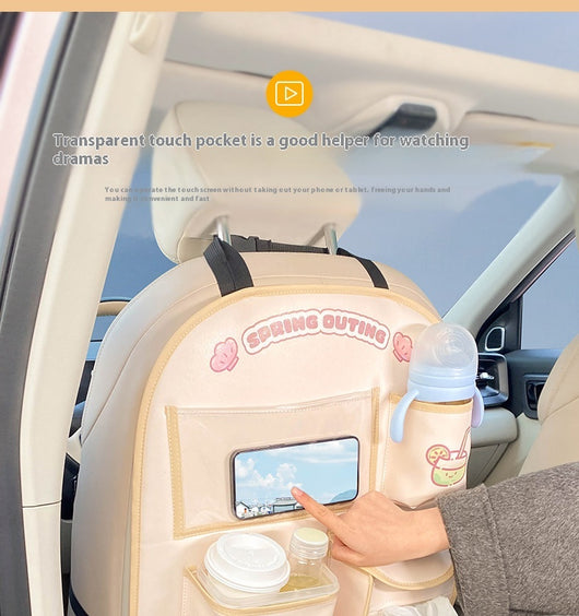 Organizador de Asiento Trasero del Auto con Protector Antimanchas - Image 29