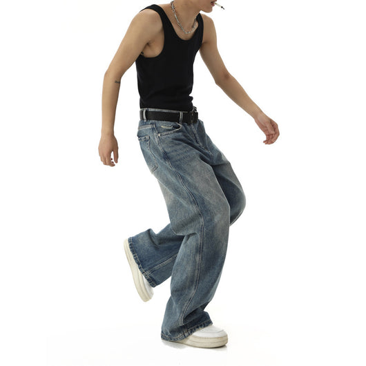 Jeans Skinny Retro Estilo Americano para Hombre - Primavera Verano - Image 4