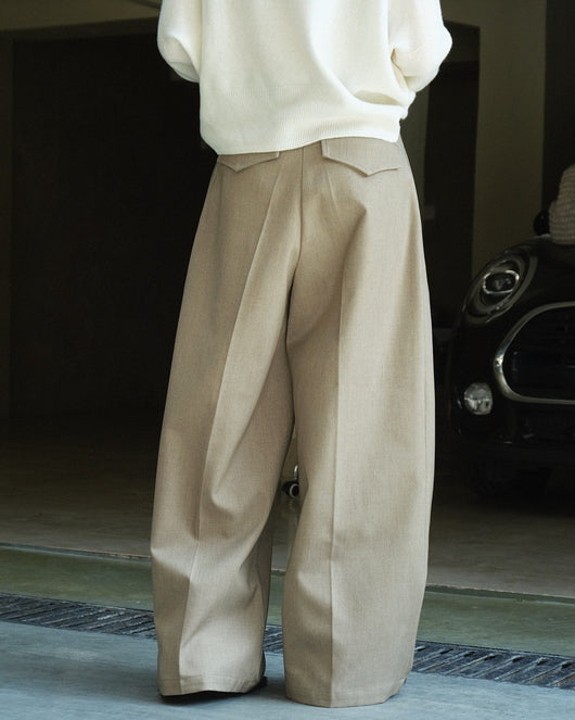 Pantalón de Traje Mujer con Pliegues 3D y Corte Holgado Elegante - Image 16