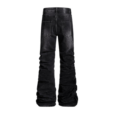 Jeans de Diseñador para Hombre con Pliegues Texturizados y Corte Premium - Image 3