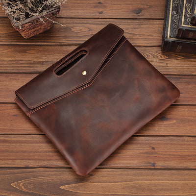 Maletín de Cuero Genuino para Hombre Estilo Vintage Ejecutivo - Image 14