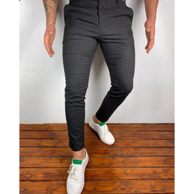Pantalones Chaps Casuales de Color Sólido para Hombre - Image 7