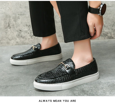 Mocasines de Cuero Británico con Hebilla Doble - Zapatos Ejecutivos Versátiles - Image 15