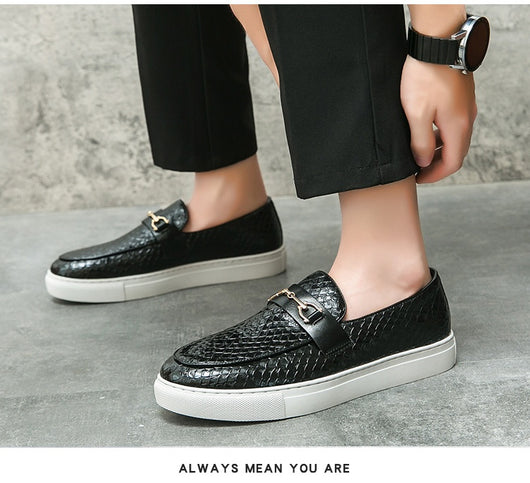 Mocasines de Cuero Británico con Hebilla Doble - Zapatos Ejecutivos Versátiles - Image 15
