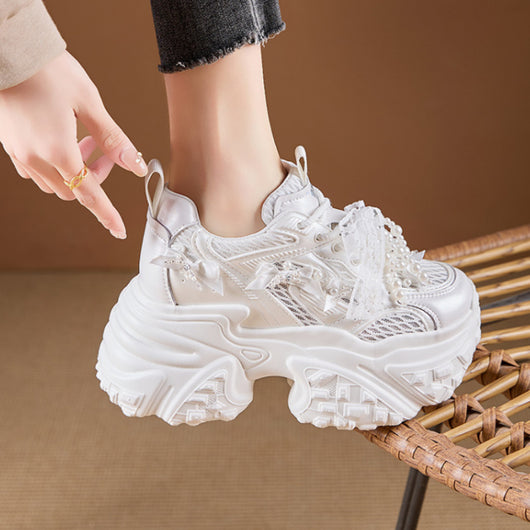Zapatillas Deportivas Elevadoras con Malla Transpirable y Suela Reforzada - Image 3