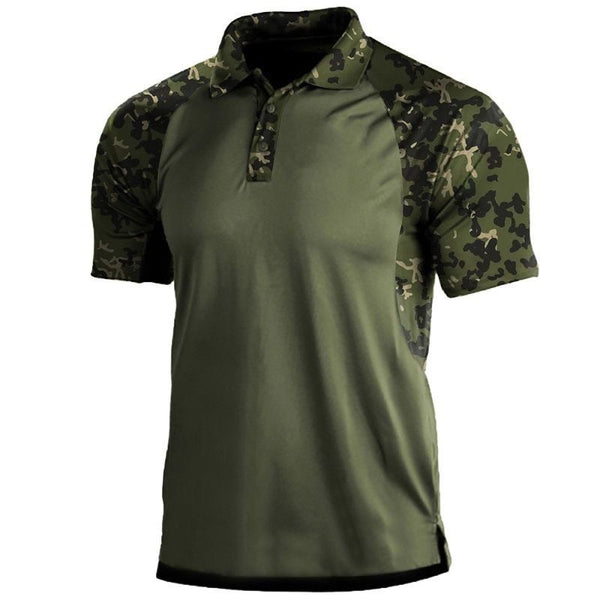 Polo con Cierre de Cremallera - Camiseta Manga Corta para Hombre