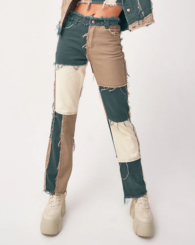 Pantalones Vaqueros Talle Alto Pierna Ancha Mujer Diseño Moderno - Image 7