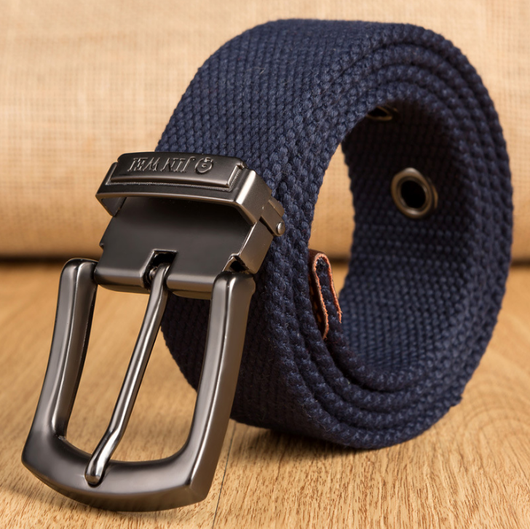 Cinturón de Lona Gruesa con Hebilla para Hombre - Resistente y Versátil - Image 9