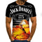Playera Estampada 3D Personalizada de Verano Manga Corta