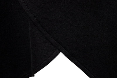 Sudadera Hoodie Slim Fit Irregular de Largo Medio en Colores Sólidos para Hombre - Image 13