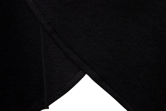 Sudadera Hoodie Slim Fit Irregular de Largo Medio en Colores Sólidos para Hombre - Image 13