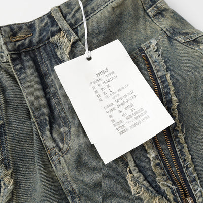 Pantalones Vaqueros Desgastados con Personalidad para Hombre - Image 7