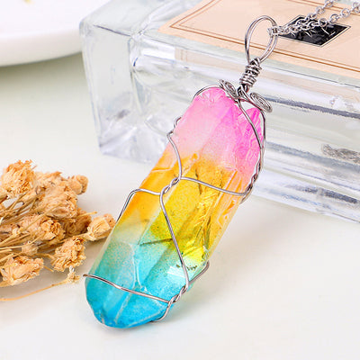 Cristal Hexagonal Natural de Siete Colores Enrollado - Image 22