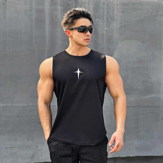 Camiseta Ajustada sin Mangas para Hombre - Image 9
