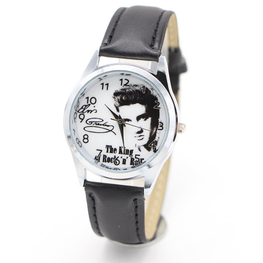 Reloj de Cuarzo Casual Unisex con Patrón Elvis y Correa Ajustable - Image 4