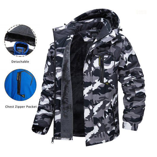 Chaqueta Térmica Impermeable para Hombre - Abrigo Grueso Invierno y Otoño - Image 6
