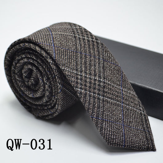 Corbata Angosta de Lana Elegante para Hombre - Image 32