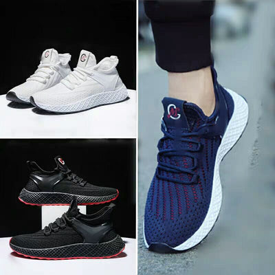 Zapatos Casuales Deportivos Hombre Malla Transpirable Tejido Volador - Image 6