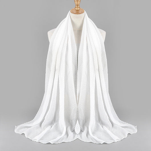 Pañuelo Plisado de Algodón Twill para Mujer - Versátil y Elegante - Image 20