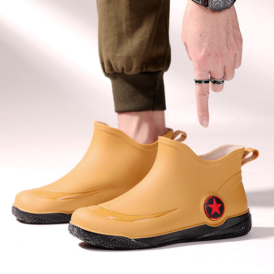 Botas Cortas Impermeables para Hombre - Diseño Moderno, Suela Antideslizante - Image 4