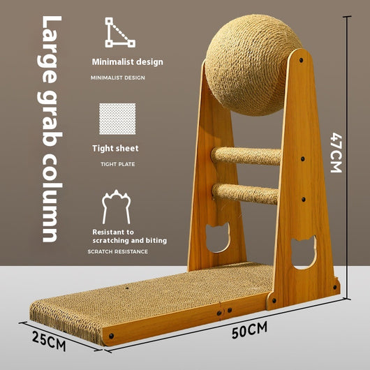 Rascador Vertical de Sisal Resistente para Gatos - Alivia Estrés y Protege Muebles - Image 9