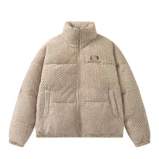 Abrigo Acolchado de Algodón con Cuello Alto para Hombre - Image 4
