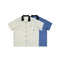 Camisa Casual Manga Corta con Cuello Combinado para Hombre