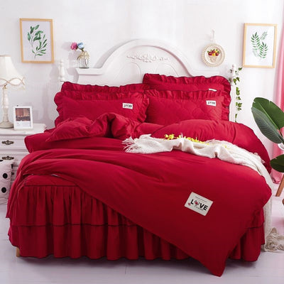 Juego Completo de Cama Acolchado Otoño-Invierno: Sábana, Cubrecama Princesa y Funda Nórdica - Image 18