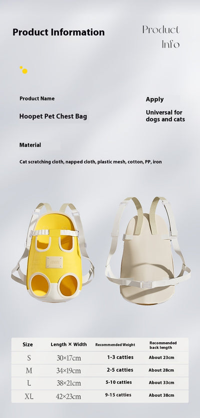 Mochila Portátil para Gatos con Arnés de Pecho - Image 8