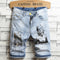 Shorts de Mezclilla Holgados con Roturas y Parches