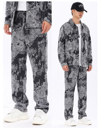 Chaqueta Denim Masculina Texturizada Estilo Americano para Primavera y Otoño - Image 19
