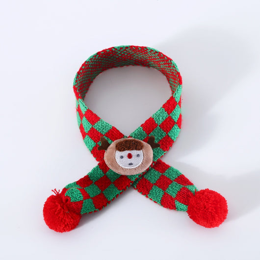 Bufanda y Gorro Navideño para Mascotas - Lana Tejida con Diseño Copo de Nieve y Papá Noel - Image 16